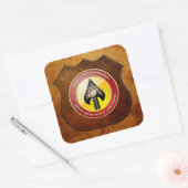 Sticker Carré USMC Opérations spéciales (MARSOC) [3D] (Enveloppe)