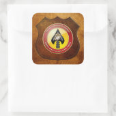 Sticker Carré USMC Opérations spéciales (MARSOC) [3D] (Sac)