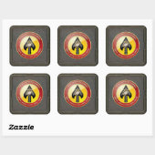 Sticker Carré USMC Opérations spéciales (MARSOC) [3D] (Feuille)