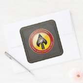 Sticker Carré USMC Opérations spéciales (MARSOC) [3D] (Enveloppe)