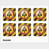 Sticker Carré USMC Opérations spéciales (MARSOC) [3D] (Feuille)