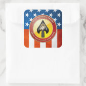Sticker Carré USMC Opérations spéciales (MARSOC) [3D] (Sac)
