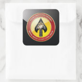 Sticker Carré USMC Opérations spéciales (MARSOC) [3D] (Sac)