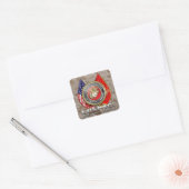 Sticker Carré USMC Semper Fi [3D] (Enveloppe)