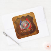 Sticker Carré USMC Semper Fi [édition spéciale] [3D] (Enveloppe)