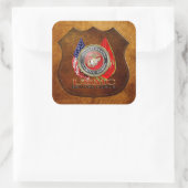 Sticker Carré USMC Semper Fi [édition spéciale] [3D] (Sac)