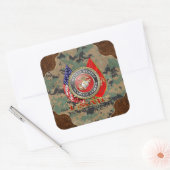 Sticker Carré USMC Semper Fi [édition spéciale] [3D] (Enveloppe)