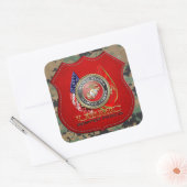 Sticker Carré USMC Semper Fi [édition spéciale] [3D] (Enveloppe)
