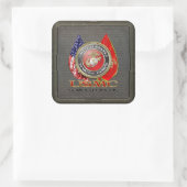 Sticker Carré USMC Semper Fi [édition spéciale] [3D] (Sac)