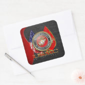 Sticker Carré USMC Semper Fi [édition spéciale] [3D] (Enveloppe)