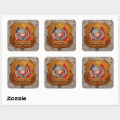 Sticker Carré Usmc Semper fi [Edition spéciale] [3D] (Feuille)