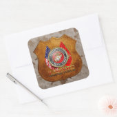 Sticker Carré Usmc Semper fi [Edition spéciale] [3D] (Enveloppe)