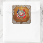 Sticker Carré Usmc Semper fi [Edition spéciale] [3D] (Sac)