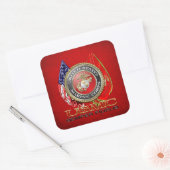 Sticker Carré USMC Semper Fi [édition spéciale] [3D] (Enveloppe)