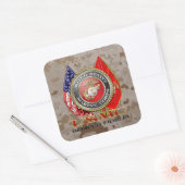 Sticker Carré USMC Semper Fi [édition spéciale] [3D] (Enveloppe)