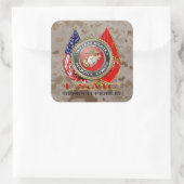 Sticker Carré USMC Semper Fi [édition spéciale] [3D] (Sac)