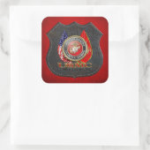 Sticker Carré USMC Semper Fi [édition spéciale] [3D] (Sac)