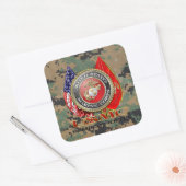 Sticker Carré USMC Semper Fi [édition spéciale] [3D] (Enveloppe)