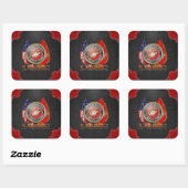 Sticker Carré USMC Semper Fi [édition spéciale] [3D] (Feuille)