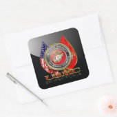 Sticker Carré USMC Semper Fi [édition spéciale] [3D] (Enveloppe)