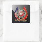 Sticker Carré USMC Semper Fi [édition spéciale] [3D] (Sac)