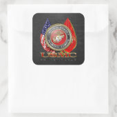 Sticker Carré USMC Semper Fi [édition spéciale] [3D] (Sac)