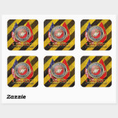 Sticker Carré Usmc Semper fi [Edition spéciale] [3D] (Feuille)