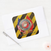 Sticker Carré Usmc Semper fi [Edition spéciale] [3D] (Enveloppe)