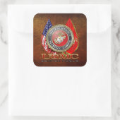 Sticker Carré USMC Semper Fi [édition spéciale] [3D] (Sac)