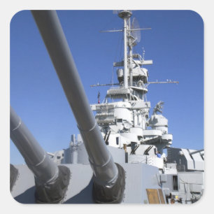 Sticker Carré USS Alabama Battleship au Battleship Memorial