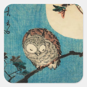 Sticker Carré Utagawa Hiroshige