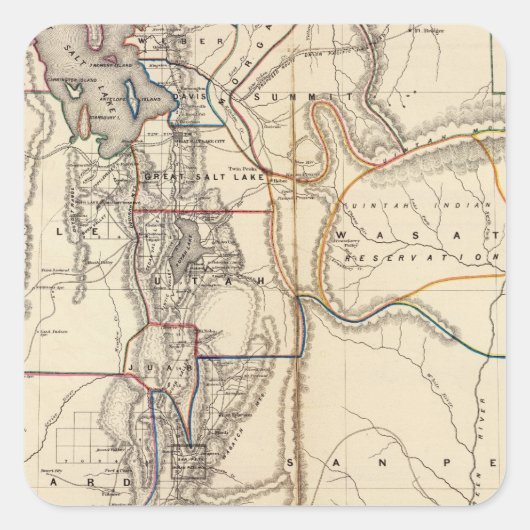 Sticker Carré Utah 2 (Devant)