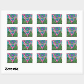 STICKER CARRÉ V - MINIATURE (Feuille)