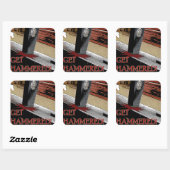 Sticker Carré Va te faire marrer ! (Feuille)