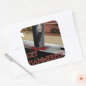 Sticker Carré Va te faire marrer ! (Enveloppe)