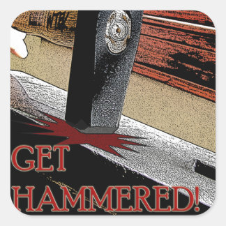 Sticker Carré Va te faire marrer !