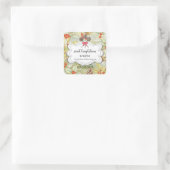 Sticker Carré Vacances d'hiver Holly Gâteau Pops Boulangerie Emb (Sac)