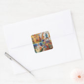 Sticker Carré Vacances d'hiver Ribbon (Enveloppe)