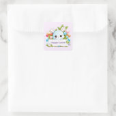 Sticker Carré Vacances Pâques Bunny (Sac)