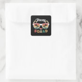 Sticker Carré Vacay Squad Funny Beach Vacances d'été (Sac)
