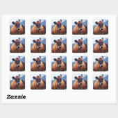 Sticker Carré vache (Feuille)