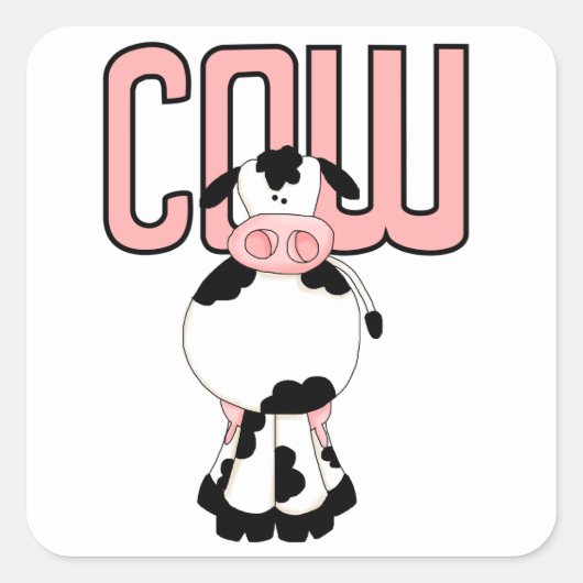 STICKER CARRÉ VACHE (Devant)