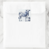 Sticker Carré Vache et pot de lait (Sac)