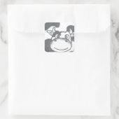 Sticker Carré Vache sphérique (Sac)