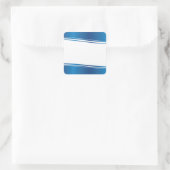 Sticker Carré Vague bleue (Sac)