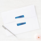 Sticker Carré Vague bleue (Enveloppe)