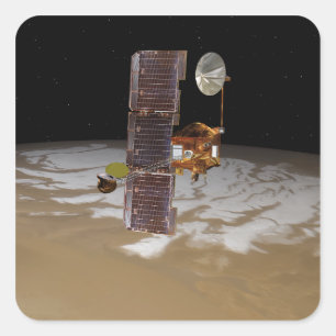 Sticker Carré vaisseau spatial Mars Odyssey