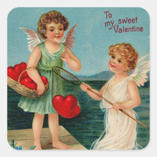 Sticker Carré Valentine doux