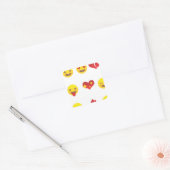 Sticker Carré Valentine Emojis (Enveloppe)