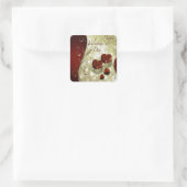 Sticker Carré Valentine Love You Heart 2 (Sac)